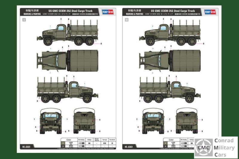 GMC CCKW-352 "caisse en métal", Échelle 1/35 – Image 2