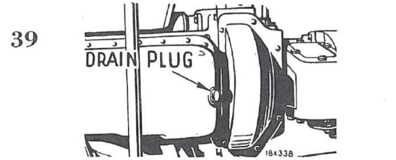 Point de graissage 39 - CARTER MOTEUR (Vidange) - Dodge WC