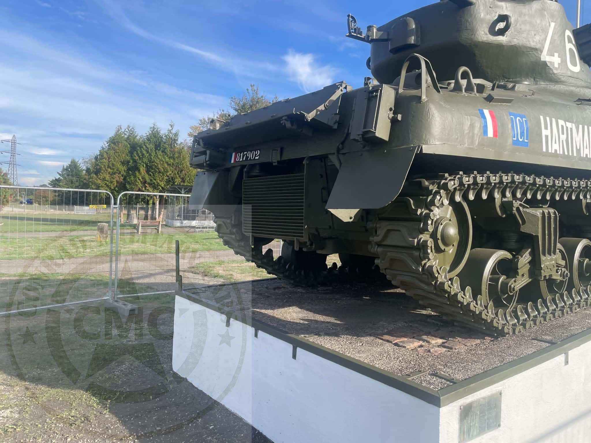 Vue arrière du Sherman restauré